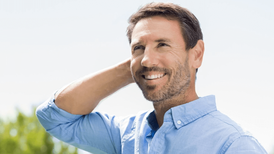 man smiling